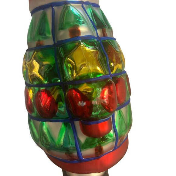 Vintage Kurt Adler Linnea Riley Glass Cat in Ugly Christmas Sweater Ornament - Picture 10 of 11